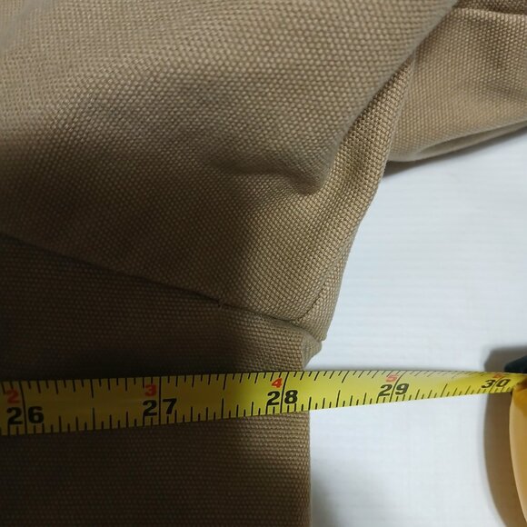 Lands End Quilt Lined Canvas Chore Barn Coat Work Jacket Men's XXL Tan Primaloft - Picture 8 of 9